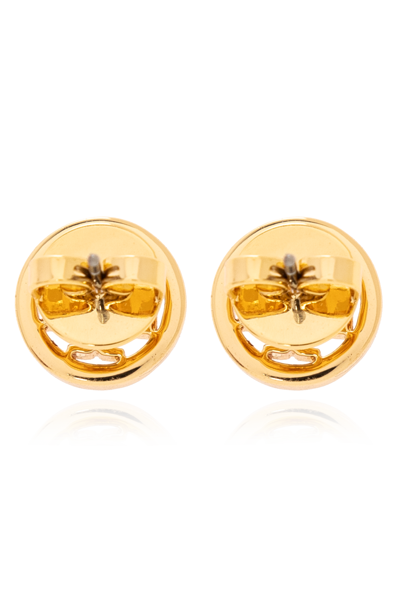 Gold Logo earrings Tory Burch - SchaferandweinerShops BF